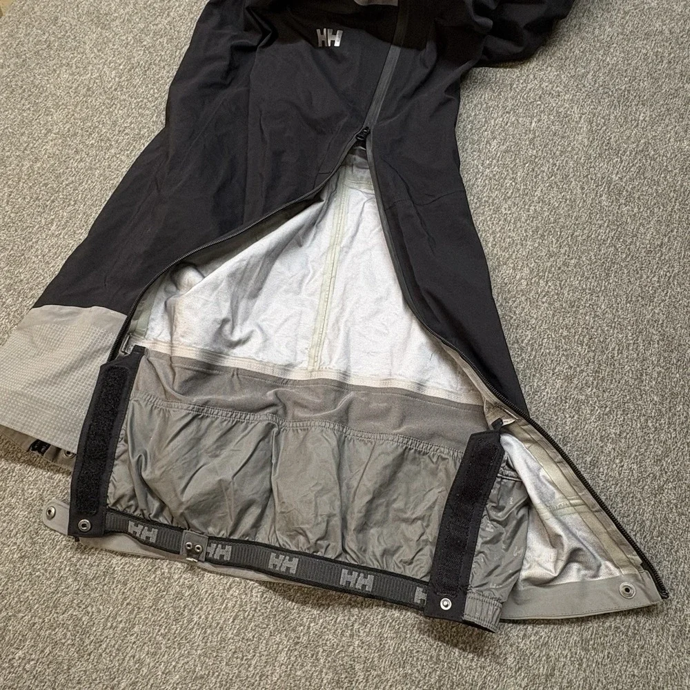 Helly Hansen Snow Pants Mens L‎ Black Helly Tech RECCO Primaloft Insulated Ski